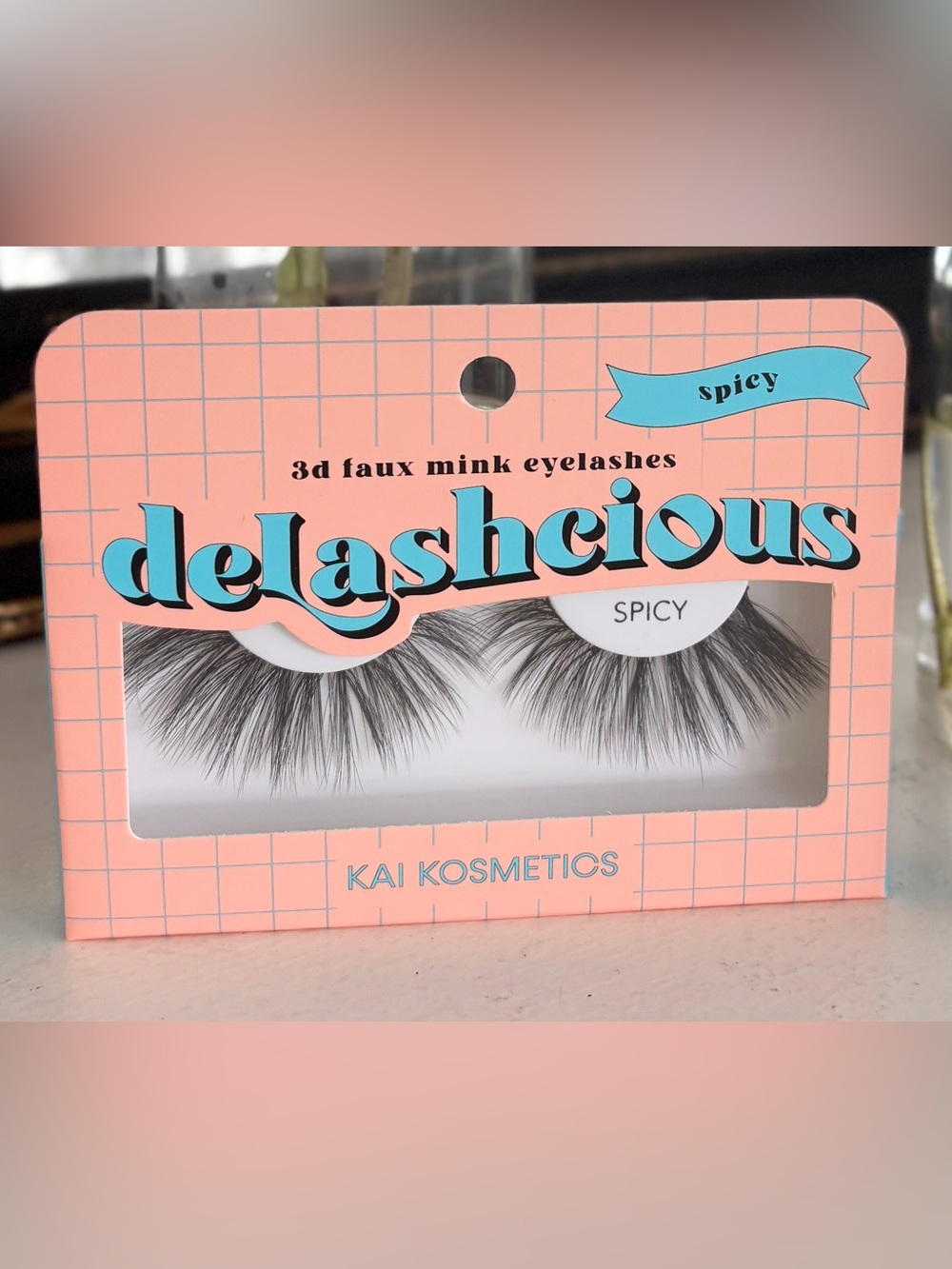 Delashcious 3D Faux Mink Lashes - Spicy Pink by Kai Kosmetics